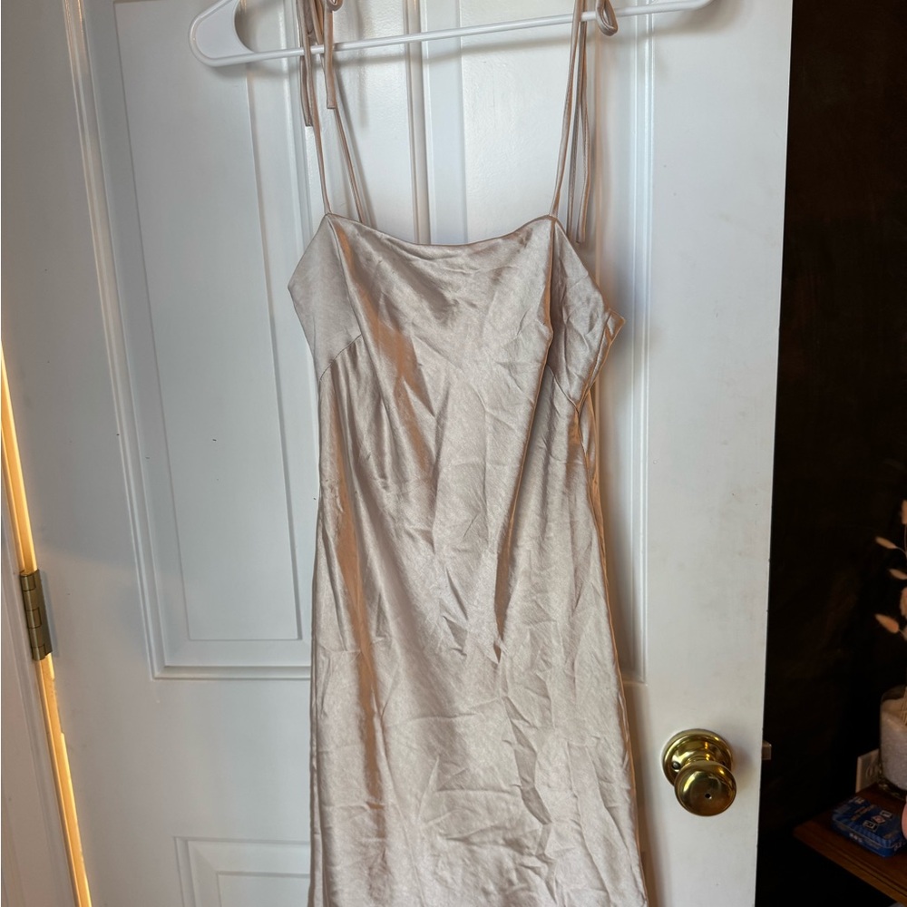 Princess Polly Beige Mini Dress